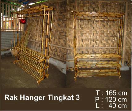  Gawangan  Batik kombinasi Rak Bambu waroengopera